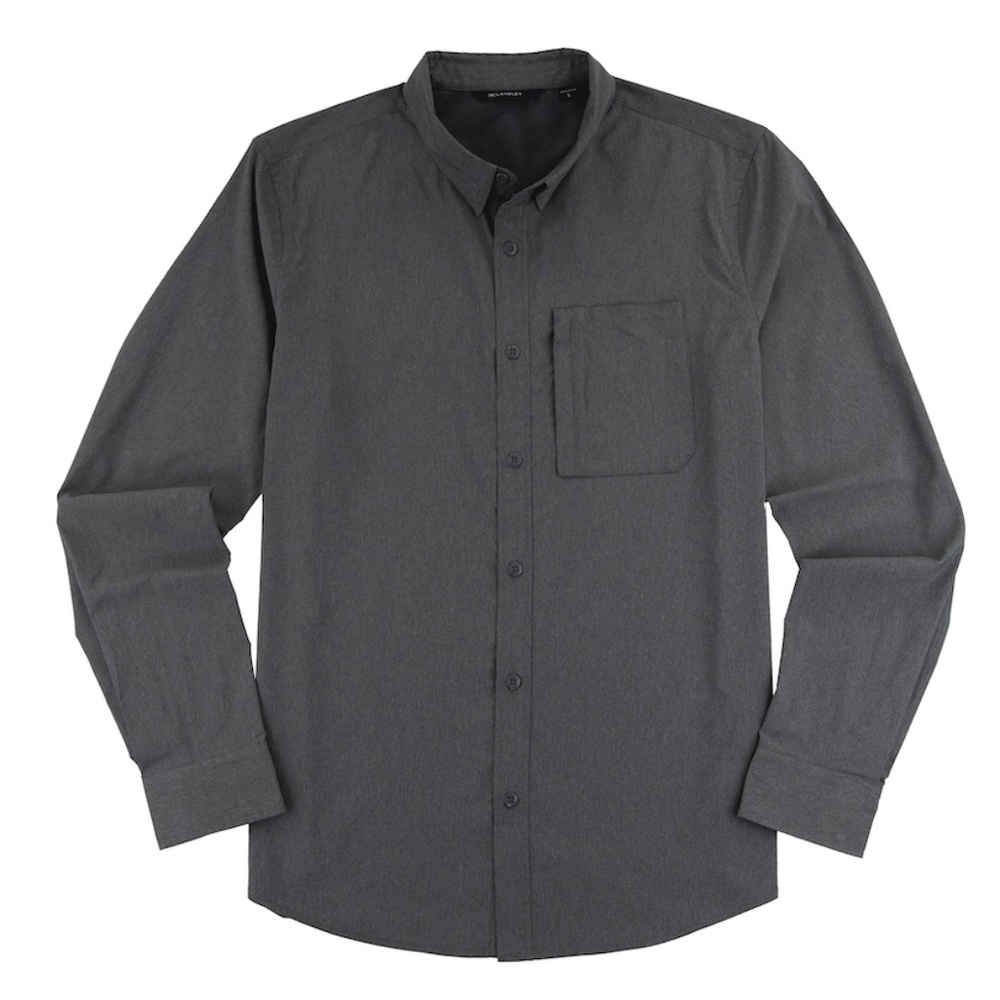 Blackwell Long Sleeve Button Down Shirt - Charcoal Heather